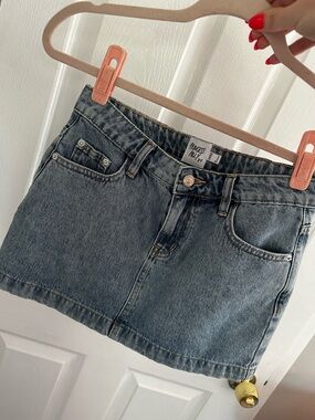 Princess Polly Washed Blue Denim Mini Skirt